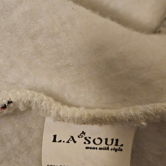 L.A. Soul Cat Hoodie Size Medium. Double Front Pocket. Zippered - Picture 7 of 7